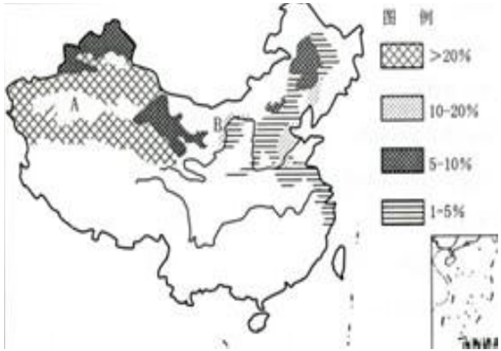 中国盐碱地分布在西北,东北,华北及滨海地区在内的 17 个省区,盐碱