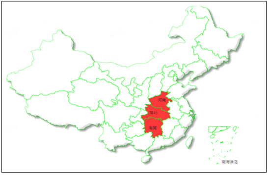 2017年中国华东华南和华中地区睡眠医疗市场调研图