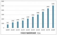 2018年中國醫(yī)療器械行業(yè)銷售規(guī)模達(dá)到5100億元，國內(nèi)人均消費(fèi)僅為6美元，與發(fā)達(dá)國家差距較大 [圖]