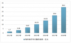 2012-2018年中國海外醫(yī)療患者數(shù)量規(guī)模、中介服務市場規(guī)模、投資規(guī)模分析[圖]