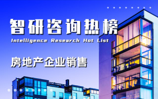 2022年1-10月中國房地產企業銷售業績排行榜：碧桂園位居榜首，銷售總額同比降幅超40%（附熱榜TOP100詳單）