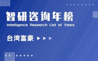 2021中国台湾富豪排行榜：“神秘鞋王”张聪渊首登榜首（附年榜TOP50详单）