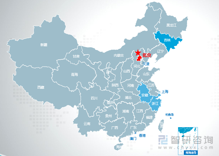 2021年中国二手车转籍活跃TOP5城市地图分布