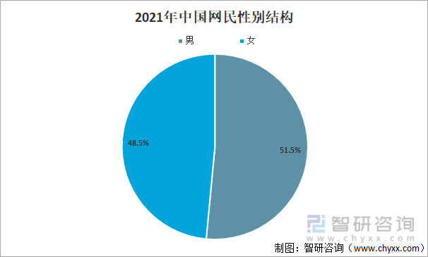 2021年中国网民性别结构