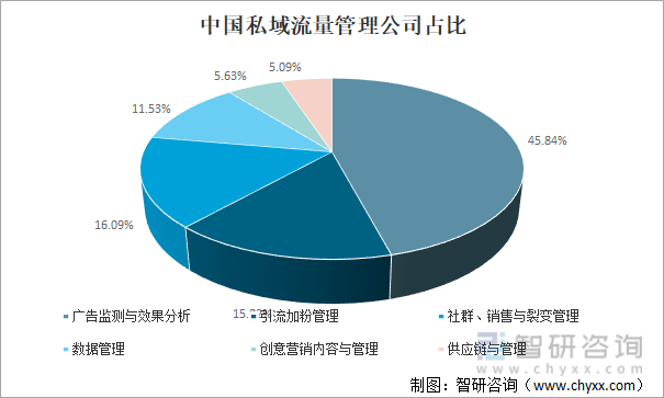 中国私域流量管理公司占比