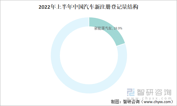 2022年上半年中国汽车新注册登记量结构