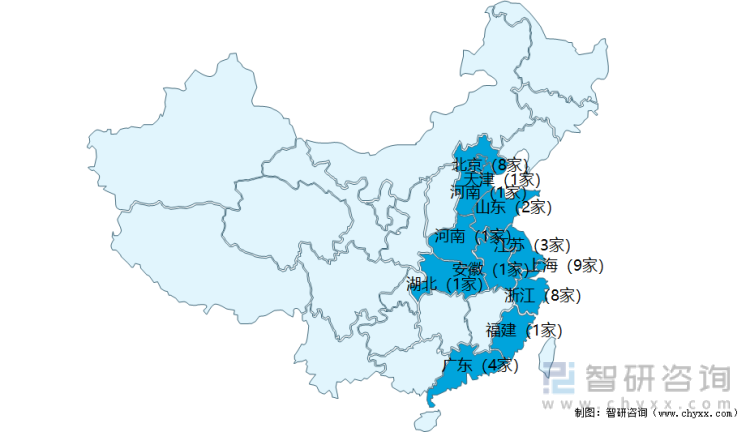 2021年中国汽车后市场连锁企业Top40分布