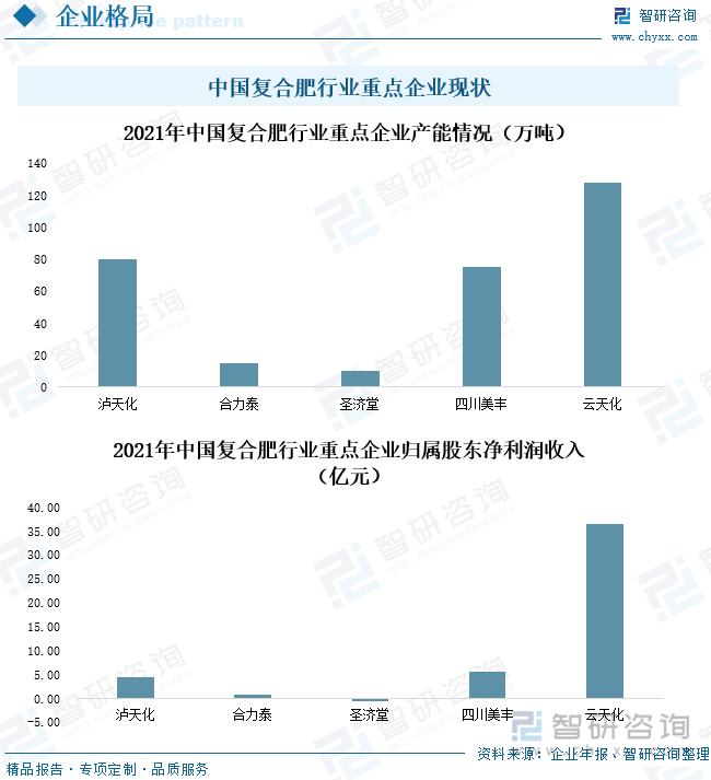 中国复合肥行业重点企业现状