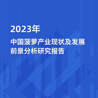 2023年中国菠萝产业现状及发展前景分析研究报告
