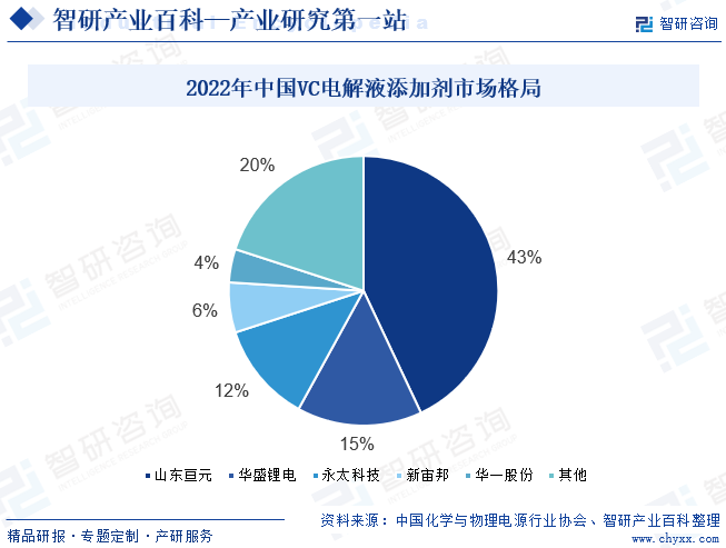 2022年中国VC电解液添加剂市场格局