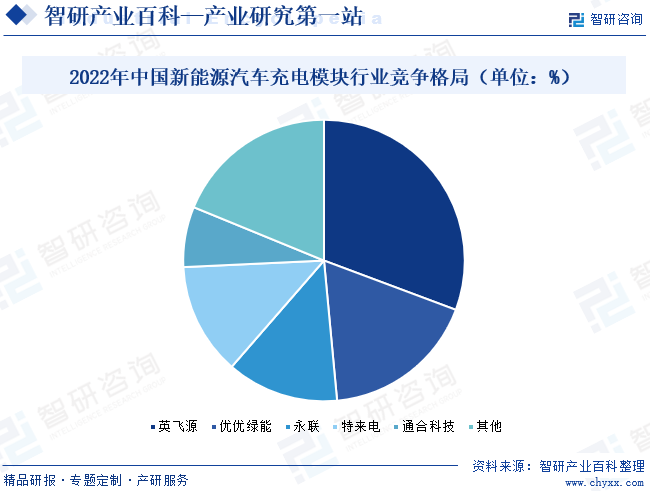 2022年中国新能源汽车充电模块行业竞争格局（单位：%）