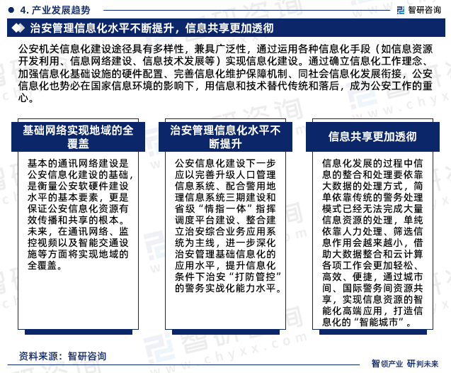 通过确立信息化工作理念、加强信息化基础设施的硬件配置、完善信息化维护保障机制、同社会信息化发展衔接，公安信息化也势必在国家信息环境的影响下，用信息和技术替代传统和落后，成为公安工作的重心。