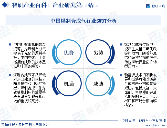 中国煤制合成气行业SWOT分析