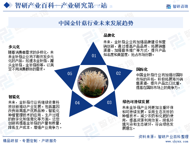 中国金针菇行业未来发展趋势