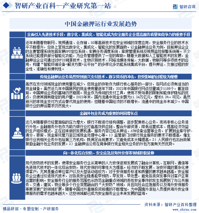 中国金融押运行业发展趋势