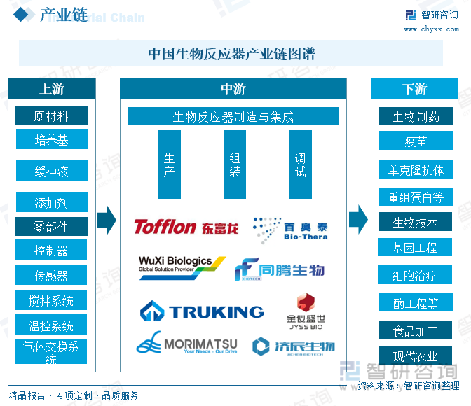 中国生物反应器产业链图谱