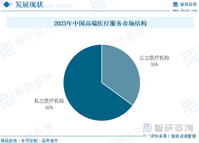 2023年中国高端医疗服务市场结构