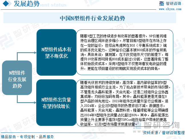 中国N型组件行业发展趋势