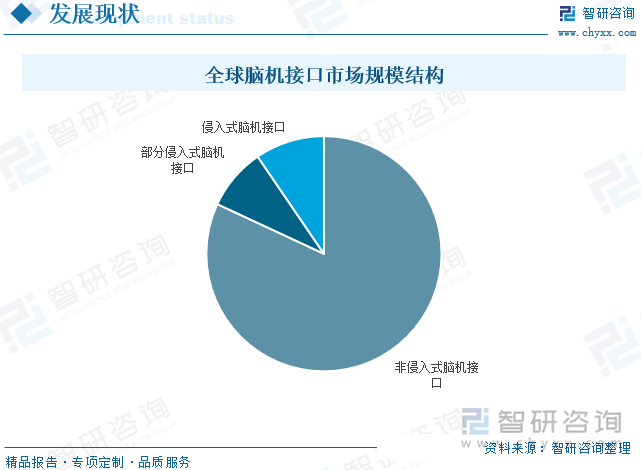 全球脑机接口市场规模结构