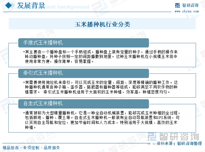 玉米播种机行业分类