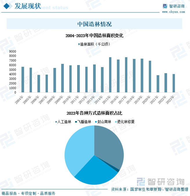 中国造林情况