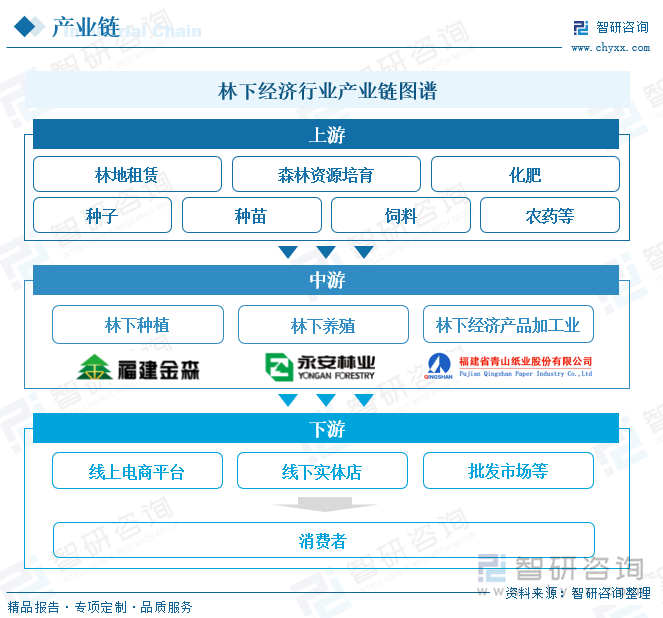 林下经济行业产业链图谱