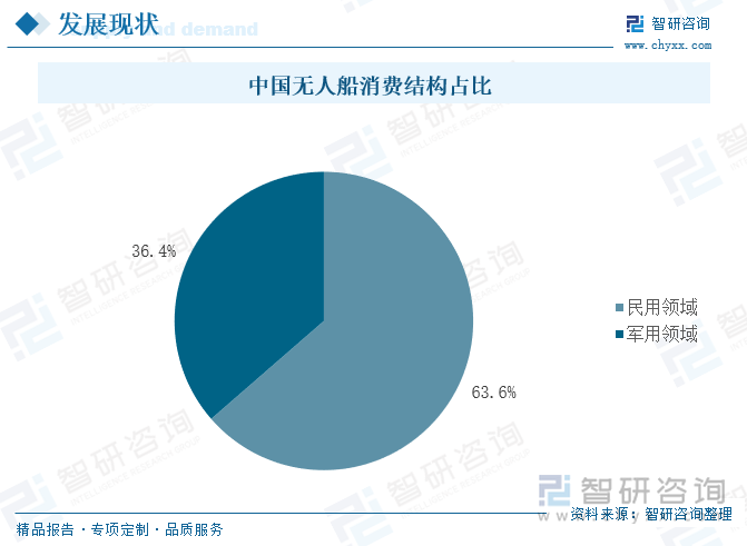 中国无人船消费结构占比