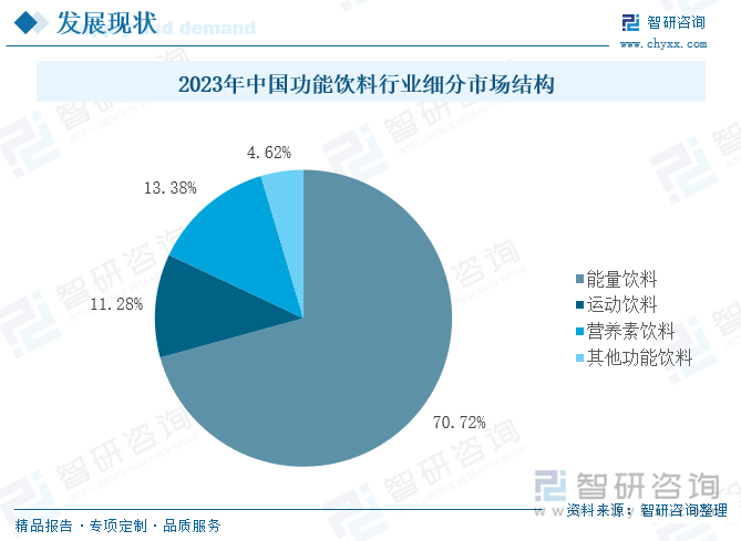 2023年中国功能饮料行业细分市场结构