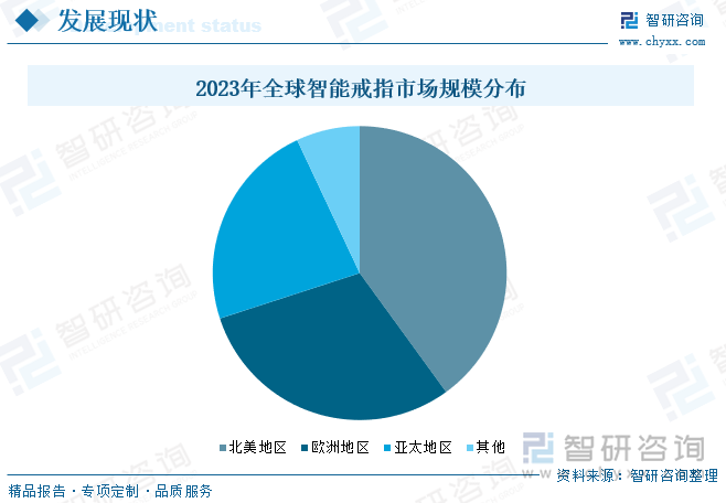 2023年全球智能戒指市场规模分布