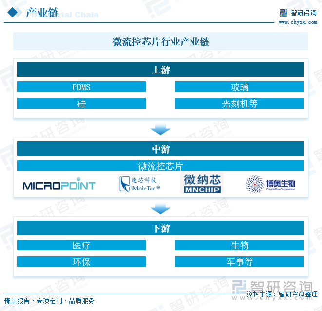 微流控芯片行业产业链