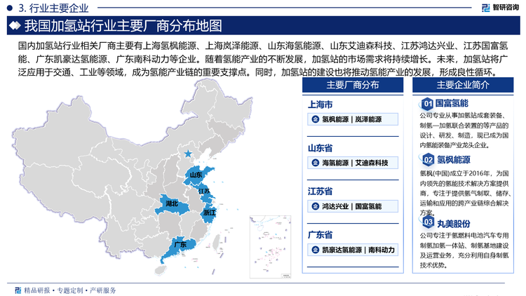 其中江蘇國富氫能技術(shù)裝備有限公司專業(yè)從事液氫容器、液氫罐箱、氫氣增壓裝置與加氫站、車載燃料供氫系統(tǒng)等產(chǎn)品的設(shè)計(jì)、制造和相關(guān)的技術(shù)及銷售服務(wù)，并承接制氫和氫氣液化工廠等工程項(xiàng)目的設(shè)計(jì)與裝備提供。在上游的制氫，中下游的儲運(yùn)、配送和終端供氫裝備等領(lǐng)域，以提供清潔能源裝備為使命，依靠先進(jìn)的技術(shù)和專業(yè)經(jīng)驗(yàn)，致力成為國內(nèi)領(lǐng)先的氫能裝備全產(chǎn)業(yè)鏈一站式設(shè)備提供商。