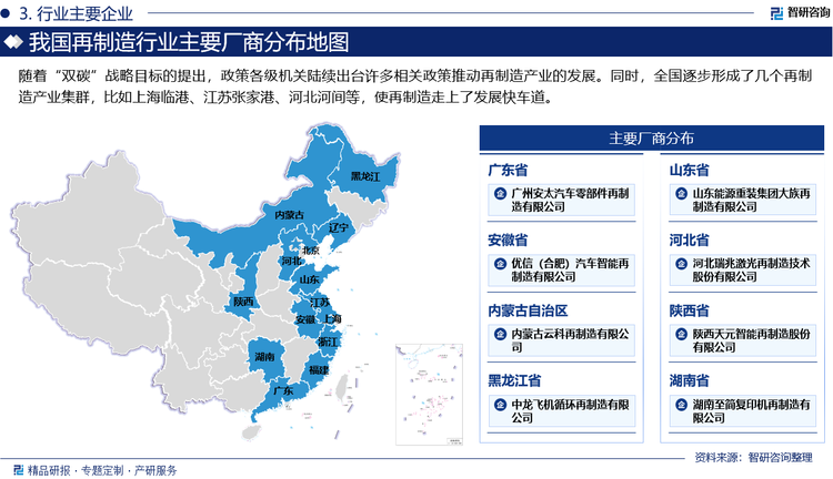 随着“双碳”战略目标的提出，政策各级机关陆续出台许多相关政策推动再制造产业的发展。同时，全国逐步形成了几个再制造产业集群，比如上海临港、江苏张家港、河北河间等，使再制造走上了发展快车道。