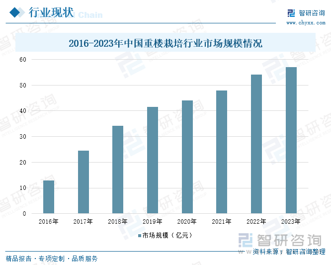 2016-2023年中国重楼栽培行业市场规模情况