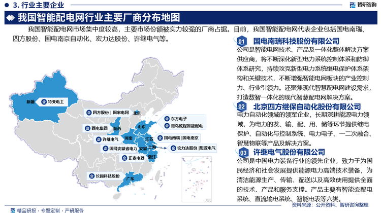 而许继电气是中国电力装备行业的领先企业，聚焦特高压、智能电网、新能源、电动汽车充换电、轨道交通及工业智能化五大核心业务，先进储能、智能运维、电力物联网、氢能产业等新兴业务，产品广泛应用于电力系统各环节。公司产品主要分为智能变配电系统、直流输电系统、智能电表、智能中压供用电设备、新能源及系统集成、充换电设备及其它制造服务六类。智能变配电系统主要产品包括继电保护系统、变电站监控系统、智能变电站系统、工业调控系统、智能一二次融合设备、配电终端、配电网自动化系统等。2023年许继电气实现营业收入170.61亿元，同比增长13.51%，其中，智能变配电系统营业收入45.77亿元，占公司总营收的26.83%。