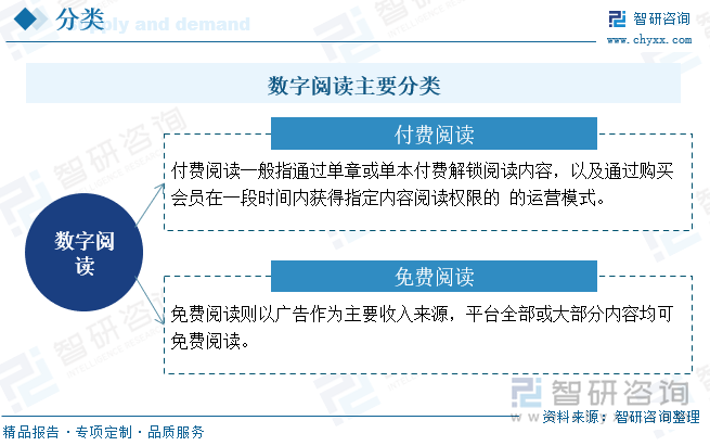 数字阅读主要分类