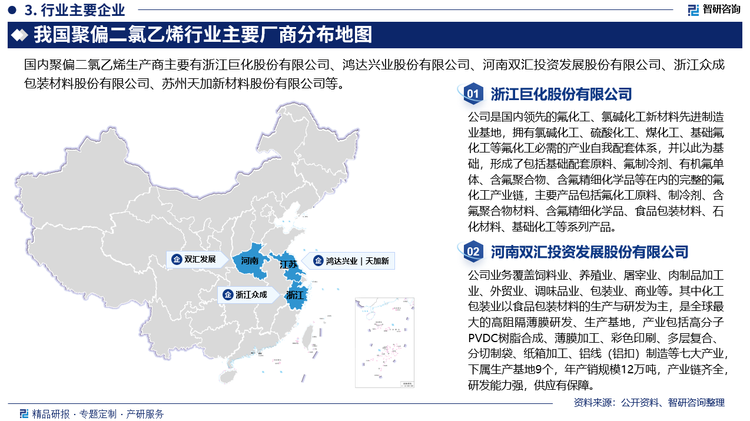 我国聚偏二氯乙烯市场竞争情况激烈。目前，国内生产聚偏二氯乙烯的主要企业包括巨化股份、鸿达兴业等。这些企业在聚偏二氯乙烯的生产技术、产品质量和市场份额等方面都有一定的竞争力。同时，随着国内食品包装和医药包装等领域的快速发展，聚偏二氯乙烯的市场需求量不断增加，也吸引了更多的企业进入该领域。一些大型跨国公司如陶氏、索尔维等也在中国市场上销售其聚偏二氯乙烯产品，进一步加剧了市场竞争。