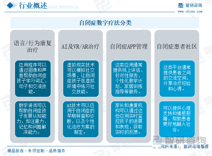 自閉癥數字療法分類