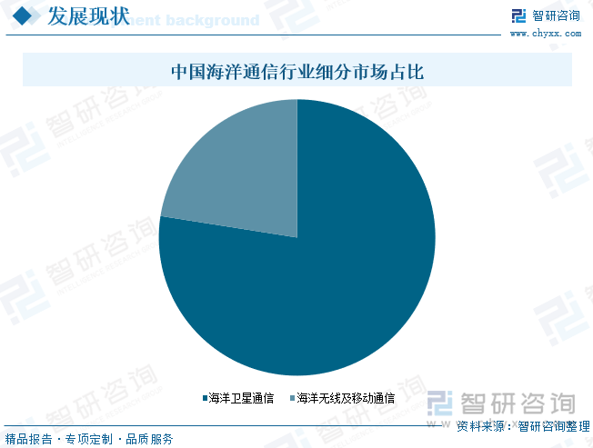 中国海洋通信行业细分市场占比