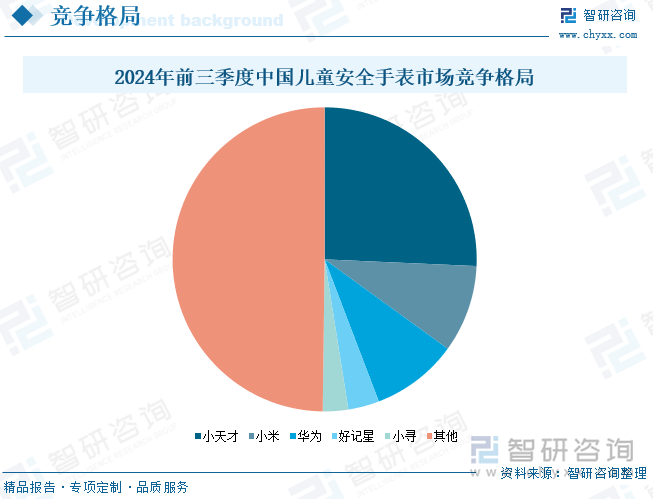 2024年前三季度中国儿童安全手表市场竞争格局