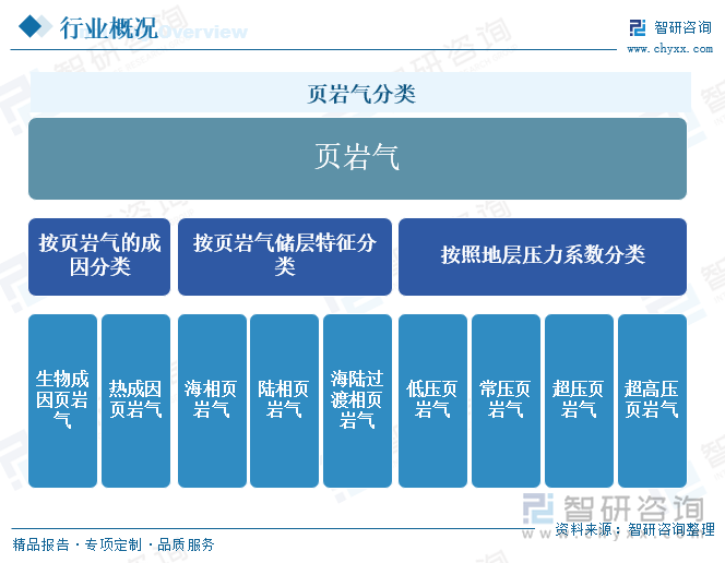 页岩气分类