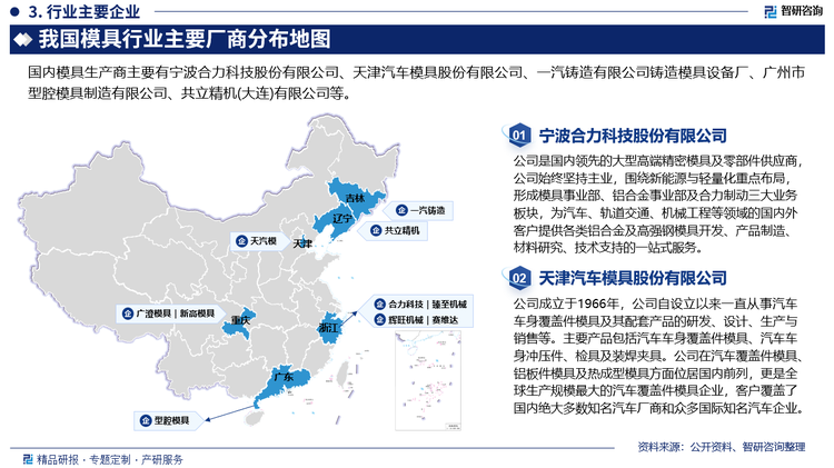 从全球范围来看，技术领先的模具企业主要集中在欧美、日本等工业发达国家。这些国家拥有训练精良的技术研发人才和培养体系，并在理念、设计、工艺、技术、经验等方面存在明显的领先优势，已达到信息化生产管理和创新发展阶段。而在模具企业的营运上，发达国家普遍面临人工成本较高的问题，因此模具厂商及相关产业有不断往发展中国家转移的趋势，尤其是像我国这样有较好技术基础的发展中国家转移，以降低劳工成本，贴近市场，增强价格竞争力。近年来，随着中国为首的主要发展中国家工业体系逐步完善，我国模具设计生产工艺水平与国外发达国家的差距不断缩小，在模具开发周期、市场响应速度、生产成本等方面优势进一步凸显。随着我国模具产品的性价比不断提高，在国际市场上的竞争力也进一步加强。