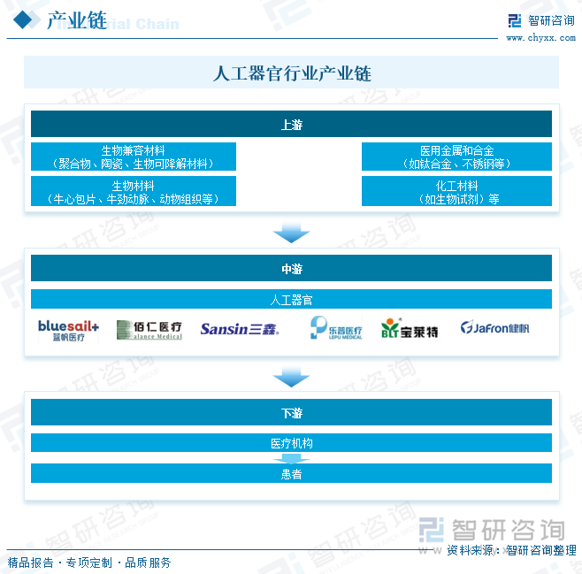 人工器官行業(yè)產業(yè)鏈