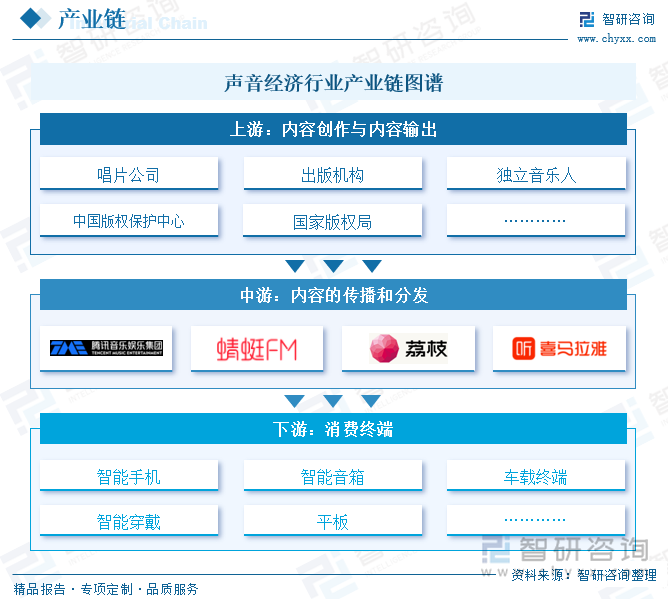 聲音經(jīng)濟(jì)行業(yè)產(chǎn)業(yè)鏈圖譜