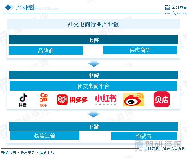 社交电商行业产业链 