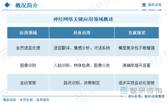 神經(jīng)網(wǎng)絡(luò)關(guān)鍵應(yīng)用領(lǐng)域概述