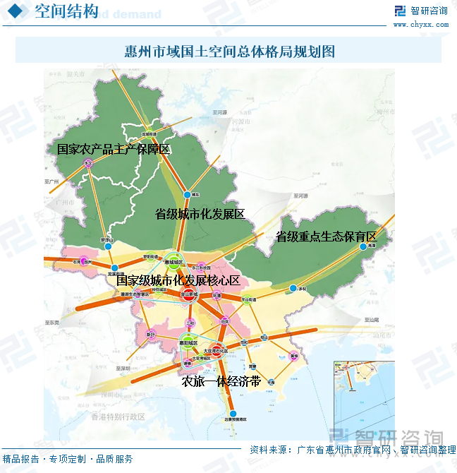惠州市域國土空間總體格局規(guī)劃圖