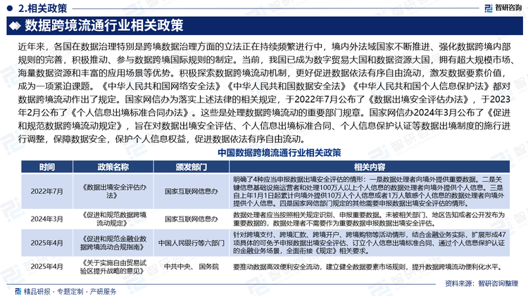 近年來(lái)，各國(guó)在數(shù)據(jù)治理特別是跨境數(shù)據(jù)治理方面的立法正在持續(xù)頻繁進(jìn)行中，境內(nèi)外法域國(guó)家不斷推進(jìn)、強(qiáng)化數(shù)據(jù)跨境內(nèi)部規(guī)則的完善，積極推動(dòng)、參與數(shù)據(jù)跨境國(guó)際規(guī)則的制定。當(dāng)前，我國(guó)已成為數(shù)字貿(mào)易大國(guó)和數(shù)據(jù)資源大國(guó)，擁有超大規(guī)模市場(chǎng)、海量數(shù)據(jù)資源和豐富的應(yīng)用場(chǎng)景等優(yōu)勢(shì)。積極探索數(shù)據(jù)跨境流動(dòng)機(jī)制，更好促進(jìn)數(shù)據(jù)依法有序自由流動(dòng)，激發(fā)數(shù)據(jù)要素價(jià)值，成為一項(xiàng)緊迫課題。《中華人民共和國(guó)網(wǎng)絡(luò)安全法》《中華人民共和國(guó)數(shù)據(jù)安全法》《中華人民共和國(guó)個(gè)人信息保護(hù)法》都對(duì)數(shù)據(jù)跨境流動(dòng)作出了規(guī)定。國(guó)家網(wǎng)信辦為落實(shí)上述法律的相關(guān)規(guī)定，于2022年7月公布了《數(shù)據(jù)出境安全評(píng)估辦法》，于2023年2月公布了《個(gè)人信息出境標(biāo)準(zhǔn)合同辦法》。這些是處理數(shù)據(jù)跨境流動(dòng)的重要部門規(guī)章。國(guó)家網(wǎng)信辦2024年3月公布了《促進(jìn)和規(guī)范數(shù)據(jù)跨境流動(dòng)規(guī)定》，旨在對(duì)數(shù)據(jù)出境安全評(píng)估、個(gè)人信息出境標(biāo)準(zhǔn)合同、個(gè)人信息保護(hù)認(rèn)證等數(shù)據(jù)出境制度的施行進(jìn)行調(diào)整，保障數(shù)據(jù)安全，保護(hù)個(gè)人信息權(quán)益，促進(jìn)數(shù)據(jù)依法有序自由流動(dòng)。