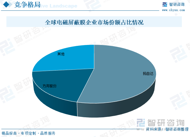 全球電磁屏蔽膜企業(yè)市場(chǎng)份額占比情況