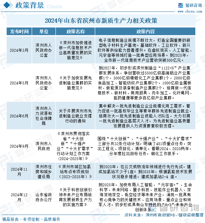 2024年山東省濱州市新質(zhì)生產(chǎn)力相關(guān)政策