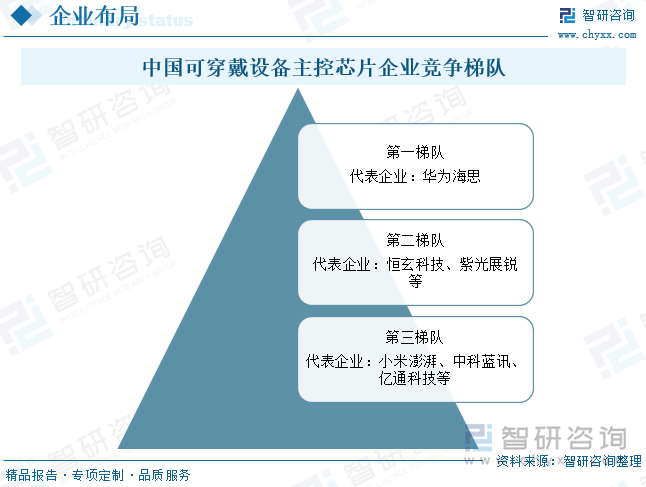 中國(guó)可穿戴設(shè)備主控芯片?企業(yè)競(jìng)爭(zhēng)梯隊(duì)
